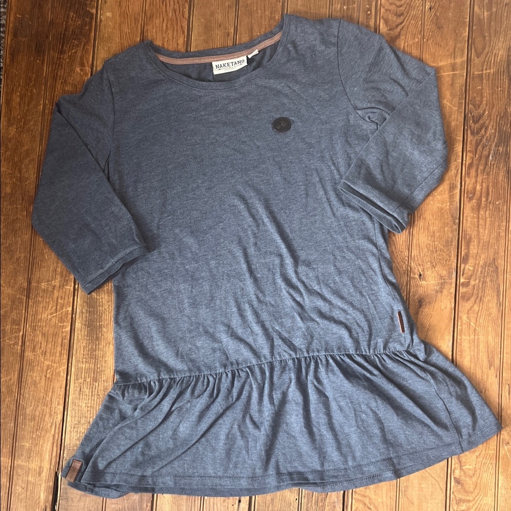 Women’s Naketano Charcoal 3/4 Sleeve Top Tunic